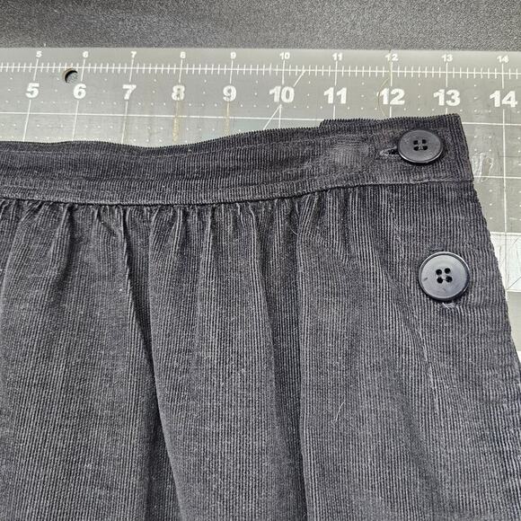 Vintage Prophecy Skirt Womens Small Black 80s Corduroy Whimsigoth Retro Preppy - Picture 8 of 10